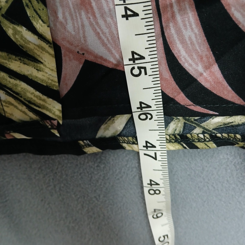 Shein Curvy Kimono Top Womens 2XL Black Botanical Short Sleeve Open Front Boho - Picture 8 of 8